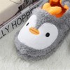 TSAITINTIN Baby Boys Girls Plush Grey Penguin Slipper, 7-8 Toddler