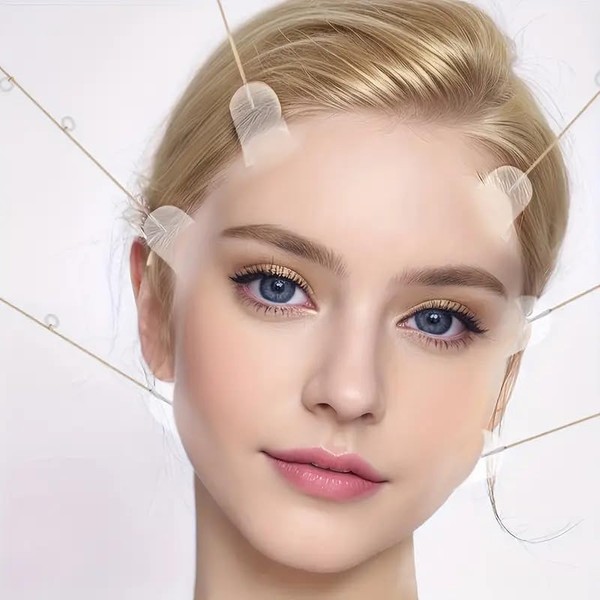 Cinta y vendaje de levantamiento facial, 40 piezas de cinta