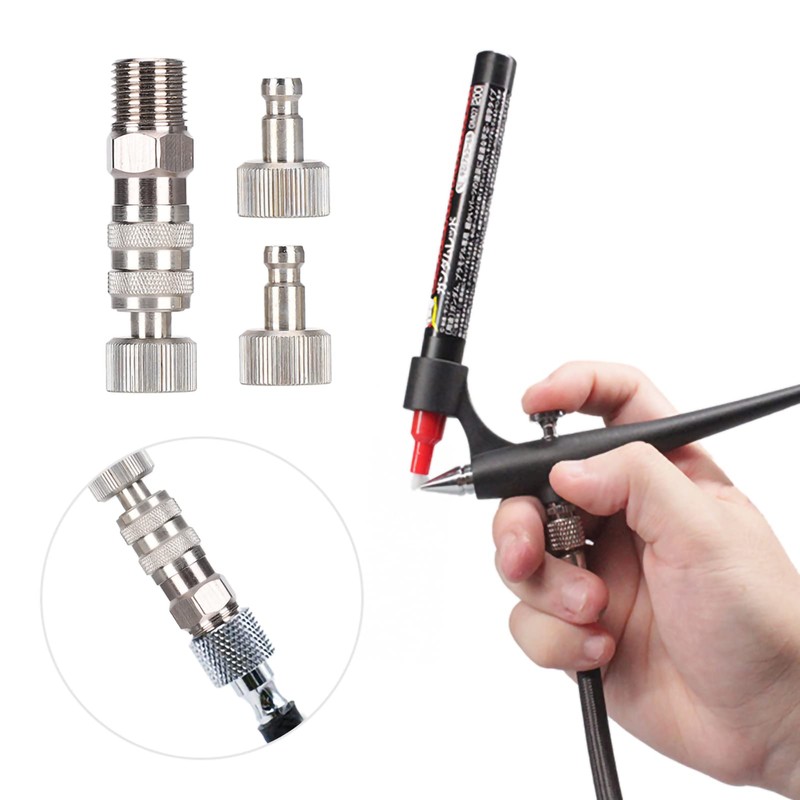 Airbrush Coupler Brass Quick Accessories Adapter Fitting Hoses Compressors Connector