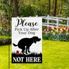 Avezano Please Pick Up After Your Dog Garden Flag Funny