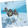 Gatuida 4Pcs Adorable Diving Sharks Multi Function Portable Pool for