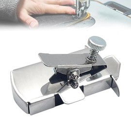 Magnetic Seam Guide, Multifunctional Anti-Curl Magnetic Gauge, Universal Sewing Machine Accessories, Magnetic Seam Guide for Sewing Machine, Sewing Machine Attachment Guide Tool (Silver, 1 Piece)