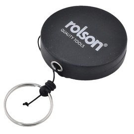 Rolson 60109 Recoil Key Ring, Black