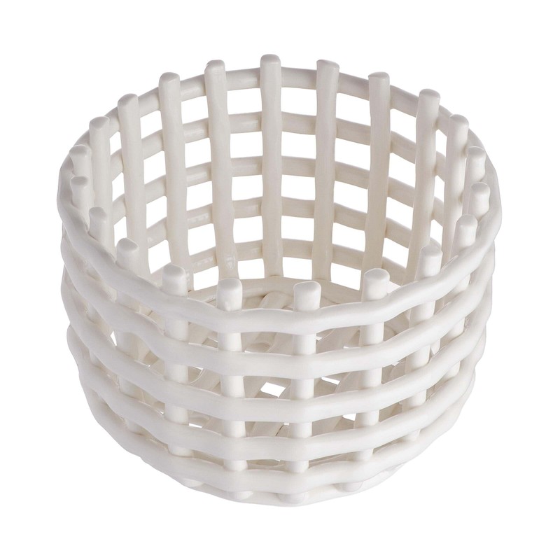 BUTLERS Ceramic Basket, Diameter 16 x 12 cm, Craft Ceramic