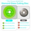 5 pcs Glass Cutting Disc for Angle Grinder, 4" X