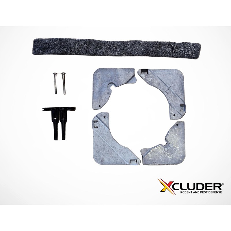 X-Plate Universal Escutcheon Plate - Unfinished - Fits Pipes from