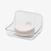 Addis 517872 Invisifix Bathroom Soap Dish holder, Translucent, 9.5 x