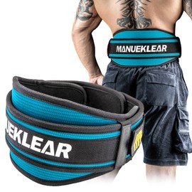 Weight Lifting Belt, Lifting Belts for Women Men, MANUEKLEAR Weightlifting Belt Quick Locking Back Support for Bodybuilding, Fitness, Powerlifting, Cross Training, Squats, Workout, Exercise