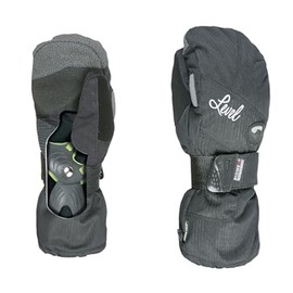 Level Half Pipe GTX Women's Snowboard Protective Mittens with GoreTex Shell, BioMex Integrated Wrist Guards, ThermoPlus Liner (Black, Medium/Large (8.5.in))