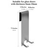 Linkidea 2 Pack Shower Over Door Hook, 7" Stainless Steel