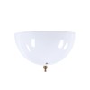 Aspen Creative 28004-15-2, Clip-on Dome Shade in White Finish with