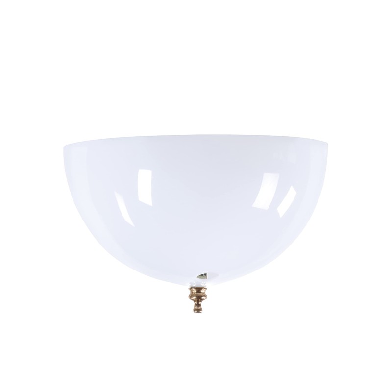 Aspen Creative 28004-15-2, Clip-on Dome Shade in White Finish with