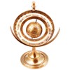 Purpledip Brass Armillary Globe with Zodiac Signs: Vintage Memorabilia (11492)
