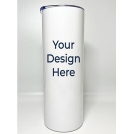 Abstract 20 Oz Custom Tumble W/ Both Metal and Plastic Straw and Rubber Bottom Cushion
