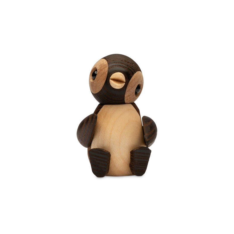 Spring Copenhagen Handmade Wooden Penguin Toy - Snow | Unique