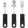 Adaptive Cutlery Set, 3-Piece Flexible Cutlery Set Made of Stainless