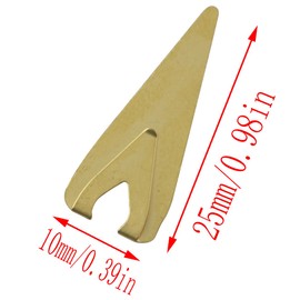 LQ Industrial 12PCS Mini Teardrop Book Page Clips Metal Bookmarks Gold Student Creative Handbook Book Clips Fluorescent Markers on Side of Pages for Librarians Lawyers Pastors Books