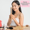 Juego de 8 cepillos de bambú para el cabello, de