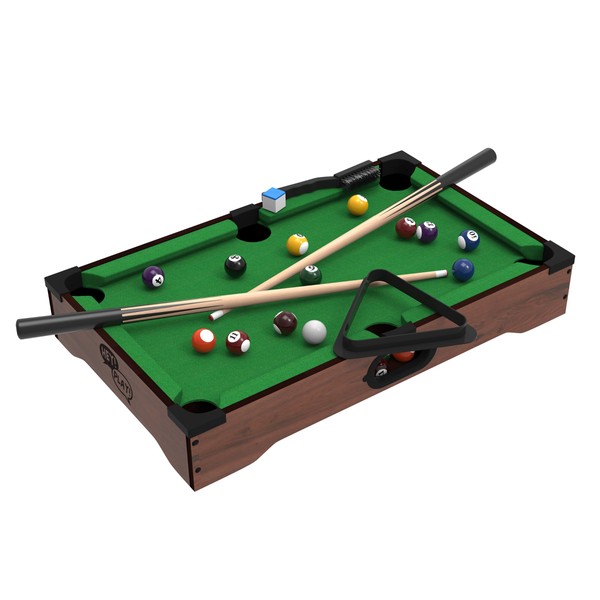 Hey! Play! Mini Tabletop Pool Set- Billiards Game Includes Game