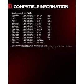 Torchbeam Front Brakes and Rotors Kit Brake Pads Brake Rotors and Pads for Ford 2005-2007 F-250 Super Duty 6.0T, Ford 2005-2007 F-350 Super Duty 6.0T,Brake Rotors + Ceramic Pads Kit