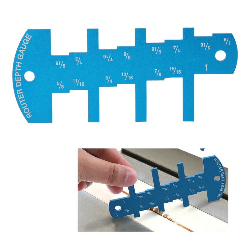 Table Saw Depth Measuring Ruler Aluminum Alloy Height Limit Gauge