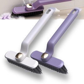 Multi-Function Rotating Crevice Cleaning Brush for Bathroom, Hard Bristle Crevice Gap Cleaning Brushes for Household Use, Kitchen Rotating Crevice Cleaning Tool