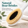 Long Handle Natural Boar Bristle Body Brush – 360mm Shower