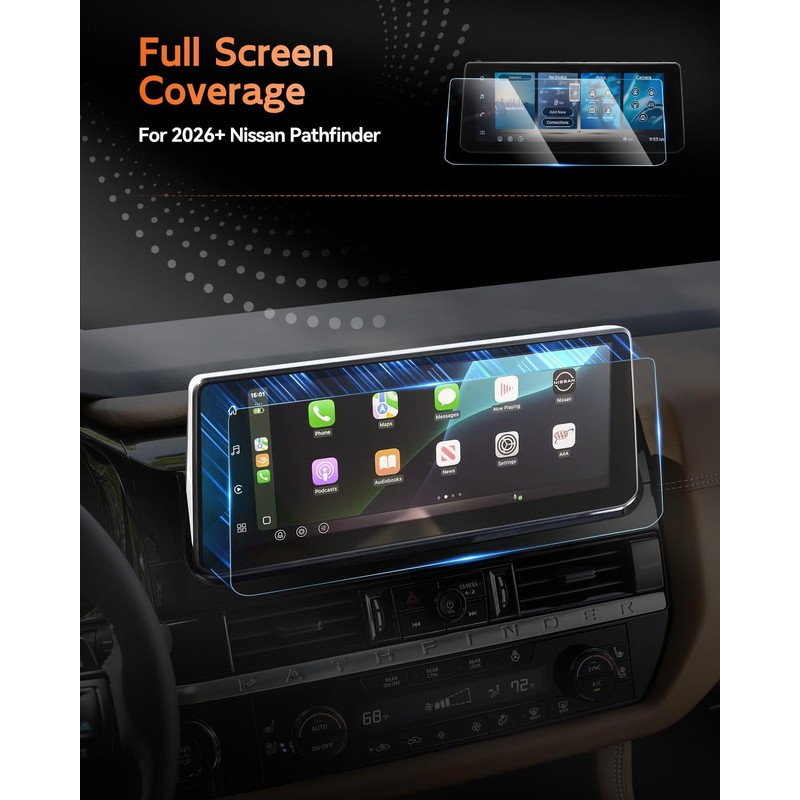 CDEFG For 2026 Nissan Pathfinder Screen Protector - 12.3 Inch