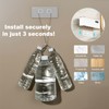 UV Toothbrush Sanitizer Holder for 4 | Wall Mounted Toothbrush