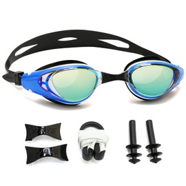WAVE Myopic Swimming Goggles, No Leakage, Anti-Fog, UV Protection, Nearsighted Swimming Goggles