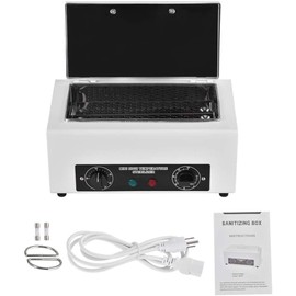300W Heat Sterilizer NV-210 w/Timer Disinfection Box Manicure Pedicure SPA Salon Equipment for Sundry Beauty Hair Nail Metal Tools