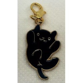 Unbranded Charm Clip-On Black Cat Kitten 2 Bracelet Purse Bag Zipper Backpack Keychain - H