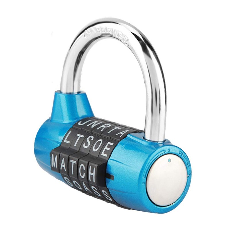 5 Digit Combination Padlock 5 Letter Word Lock Security Password