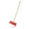 BigDean Children's Broom Street Broom with Red Bristles
