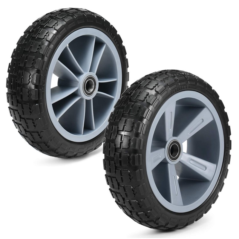 10 Inches Puncture Proof Kayak Trolley Tire Wheel, 330lbs Capacity,