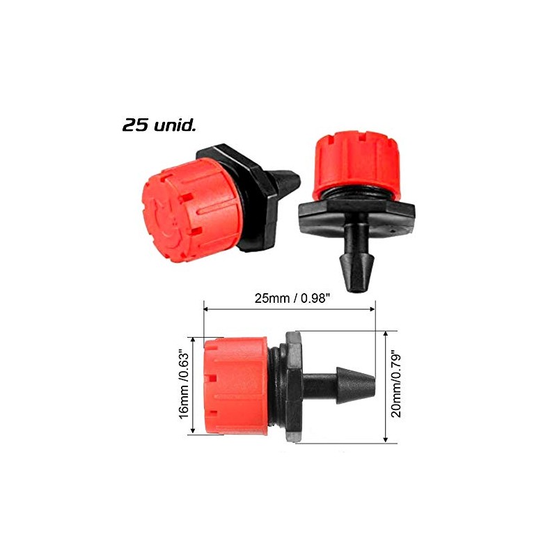 Aqua Control Drip Irrigation Drip Kit 25 Adjustable Dripper from