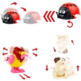 24 Pack Wind Up Toys for Boys Girls Kids, Mini Animal Toy Party Favors for Birthday Christmas Goody Bag Filler, Clockwork Toys for Pinata Filler Giveaway Carniva Prizes Classroom Incentive Reward