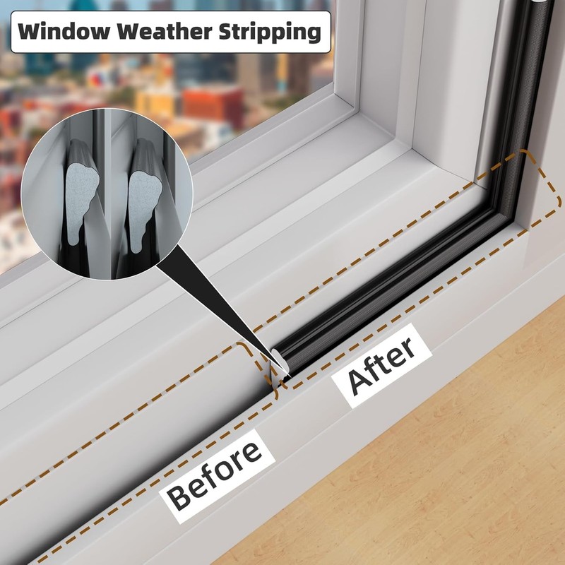 Guardapolvo y Protector para Puerta,Burletes de Cuña Puertas Ventanas,Tiras Sellado