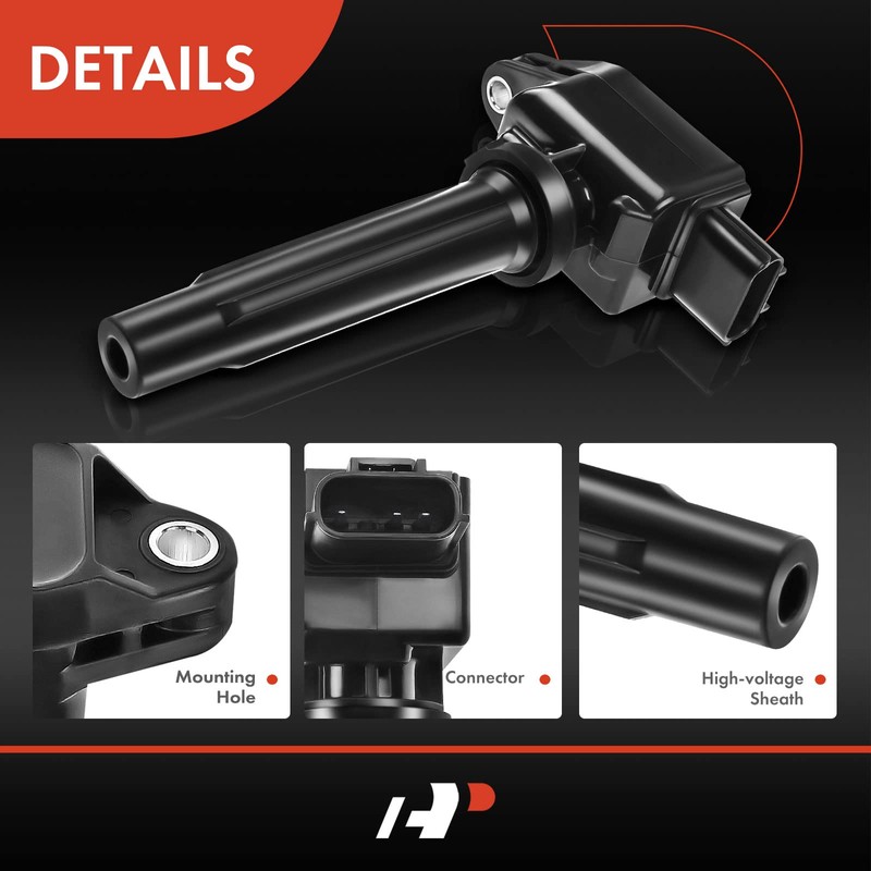 A-Premium Paquete de bobinas de encendido de motor compatible con