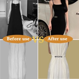 Dress Clips Back Cinch Retro Sweater Dress Clothing Cincher Clips to Hold Sweater Toge Shirt Tightener Clip for Different Women Clothing and Shawl