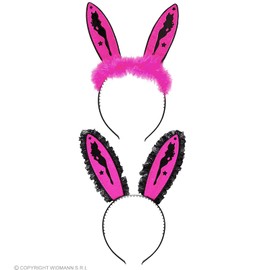 Ladies Girls Night Out Bunny Ears - 2 Styles Ass Accessory for Hen Party Weekend Fancy Dress