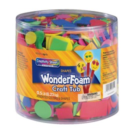 Wonderfoam Colors May Vary Shape Decorative Foam Shape, Colors and Size Varies, 0.5 lb Tub, Pack of 3000