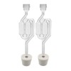 Home Brew Ohio Twin Bubble Airlock with 6.5 Rubber Stopper