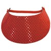 Coil Foam Visor Red Sequin Red Hat Ladies