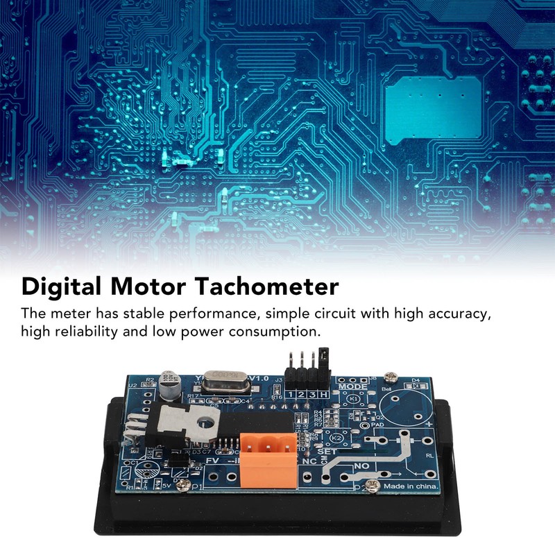 YB5135FT LED Digital Tachometer Intuitive Clear Display Interference Resistant for