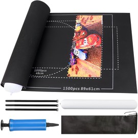 SUQ Puzzle Mat, with up to 2000,1500,1000 Puzzle Pieces, Giant Jigsaw Board, Jigsaw Mat, Jigsaw Rolls, Portable Puzzle Mat with Storage Bag, Practical Accessories for Storage of Puzzles, Puzzle Saver