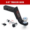 TYT Trailer Hitch Mount with 2" Chrome Ball&Lock, Fits 2-in