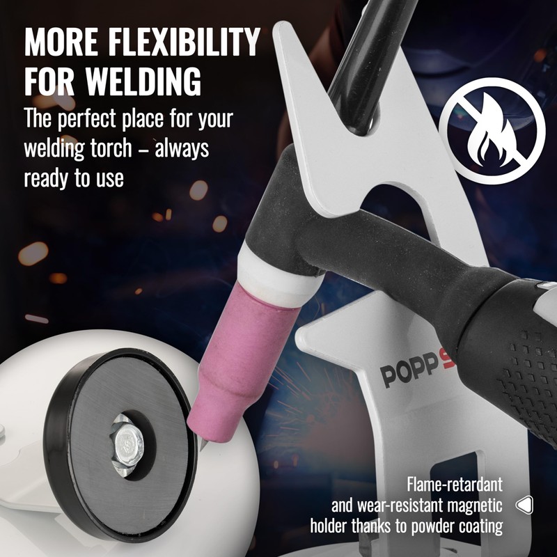 Poppstar GTAW TIG Torch Holder with Magnetic Stand for Fixing