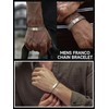 ChainsHouse Mens Chain Bracelet, 316L Stainless Steel Franco Bracelet, Cuban