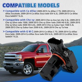 DICOOL Mass Air Flow MAF Sensor 23256991 Compatible with Chev rolet Silve rado Ta Hoe Subur ban Ava LAN Che G M C Ca dillac for 4.3L V6 5.3L & 6.0L V8 Replaces OE 10393948